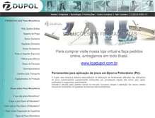 Tablet Screenshot of dupol.com.br